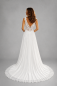 Preview: Ärmelloses A-Linien-Brautkleid mit Spitzenoberteil und V-Ausschnitt AVANI